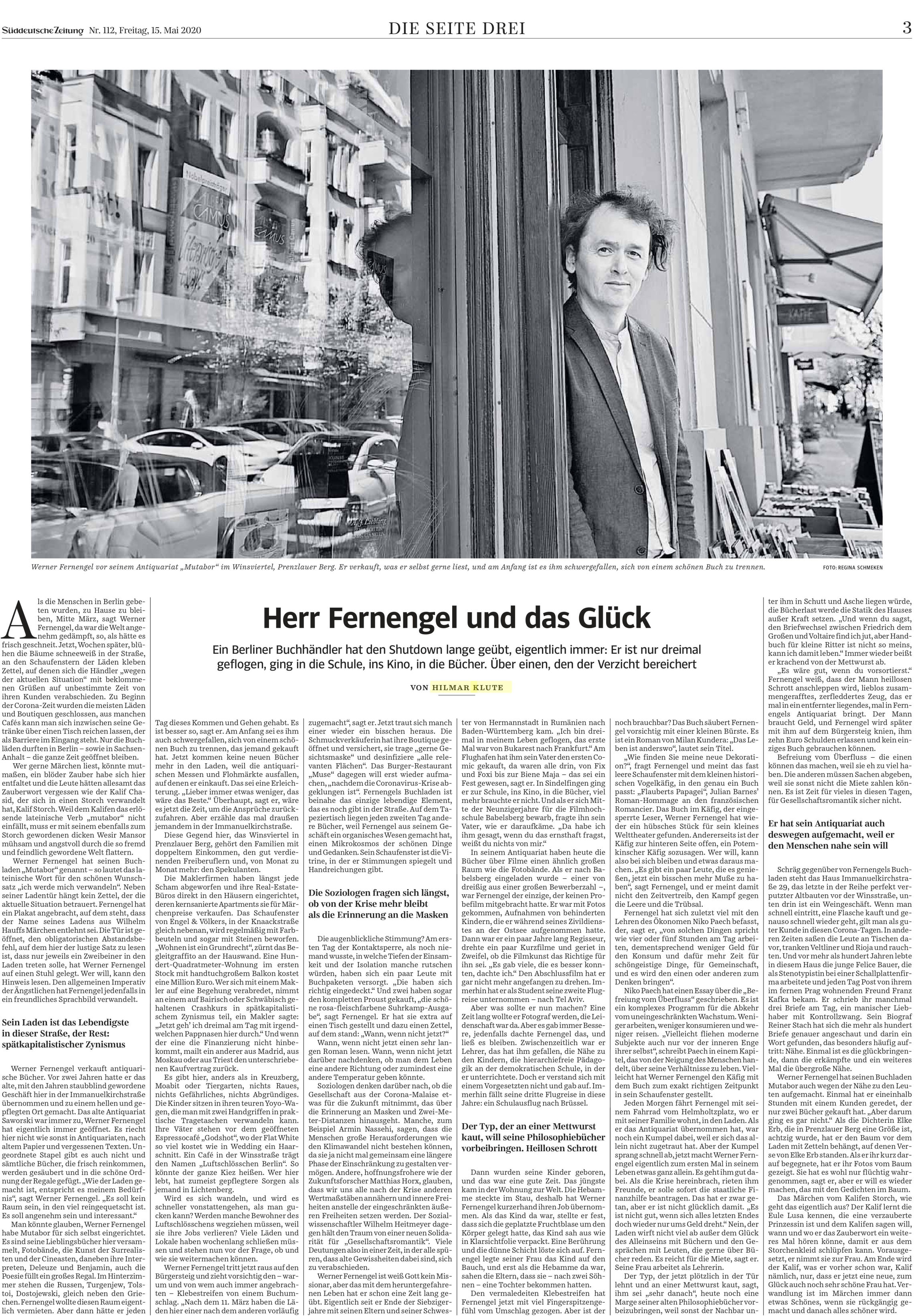 Artikel Süddeutsche Zeitung